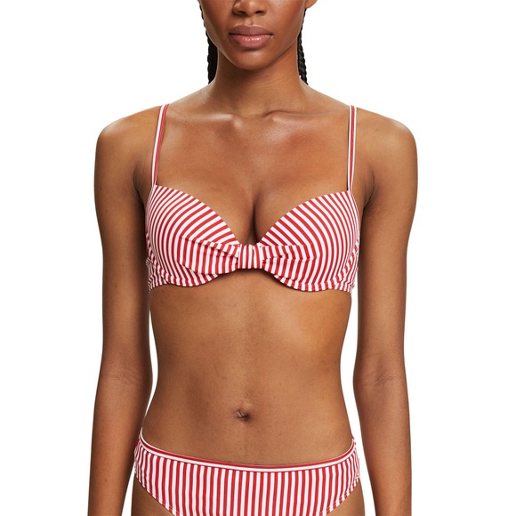 Bikini-top,wattiert Damen Rot C/42