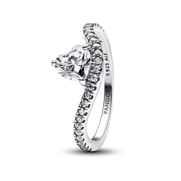 Pandora - Ring, Wish and Wave, 56, Silber