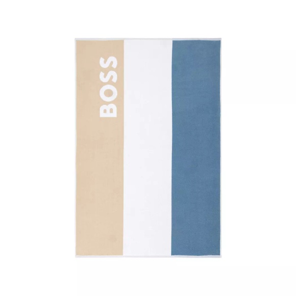 Hugo Boss - Badetuch, 100x150 cm, Himmelblau