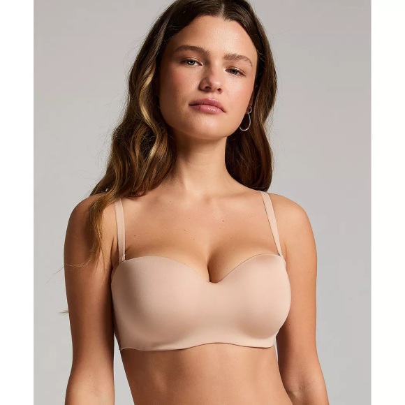 Hunkemöller Gepolsterter trägerloser Push-Up BH mit Bügeln Smooth Beige