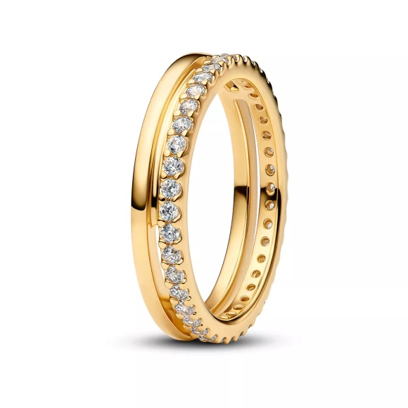 Pandora - Ring, Timeless, 56, Goldfarben