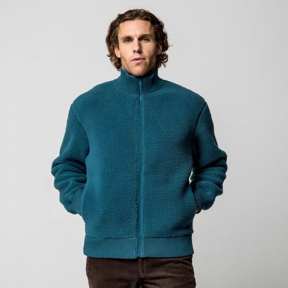 Manor Man - Fleecejacke, für Herren, Stahlblau, Größe XXL