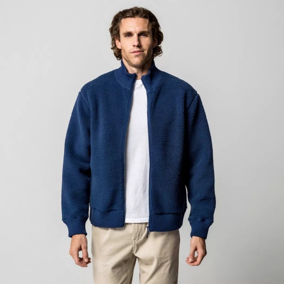 Manor Man - Fleecejacke, für Herren, Indigo, Größe XXL