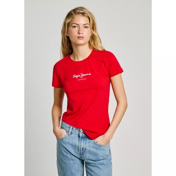 Pepe Jeans - T-Shirt, kurzarm, für Damen, Rot, Größe XXS
