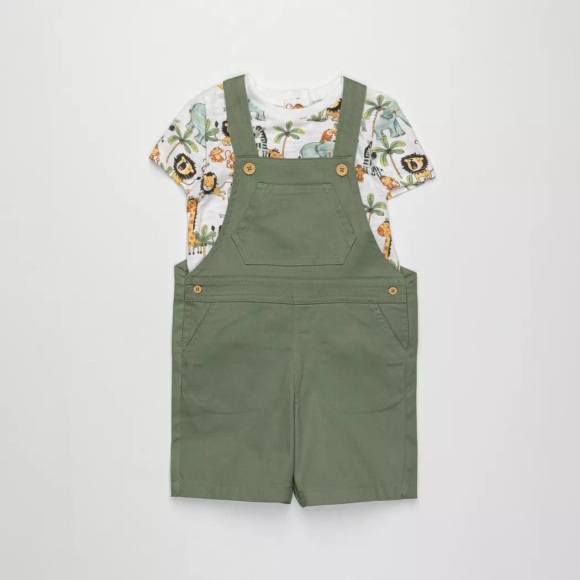 Manor Baby - Latzshorts, 86, Olivegrün