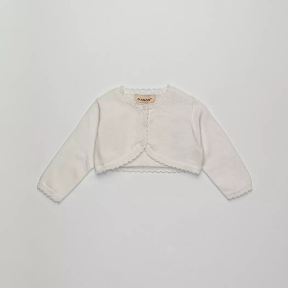 Manor Baby - Cardigan, 74, Weiss