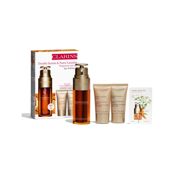 Clarins Skin - Double Serum & Nutri-Lumière Anti-Aging-Set