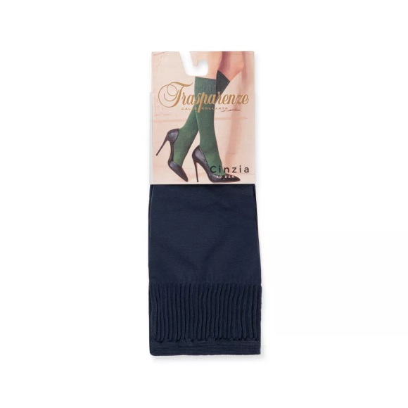 Trasparenze - Kniestrümpfe, für Damen, Mittelblau, One Size
