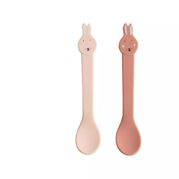 Trixie Baby 2er Pack Silikon Löffel Mrs. Rabbit