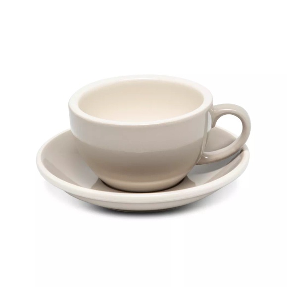 Manor - Kaffeetasse mit Untertasse, 200 ml, Grau