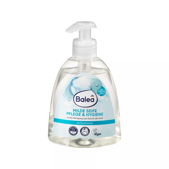 Balea - Flüssigseife, milde Seife Pflege & Hygiene, antibakteriell, 300 ml