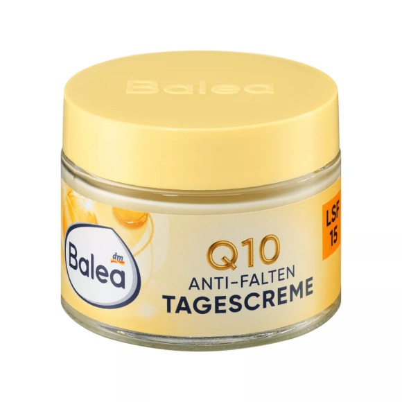 Balea - Gesichtscreme Q10 Anti-Falten schützende Tagescreme LSF15, 50 ml