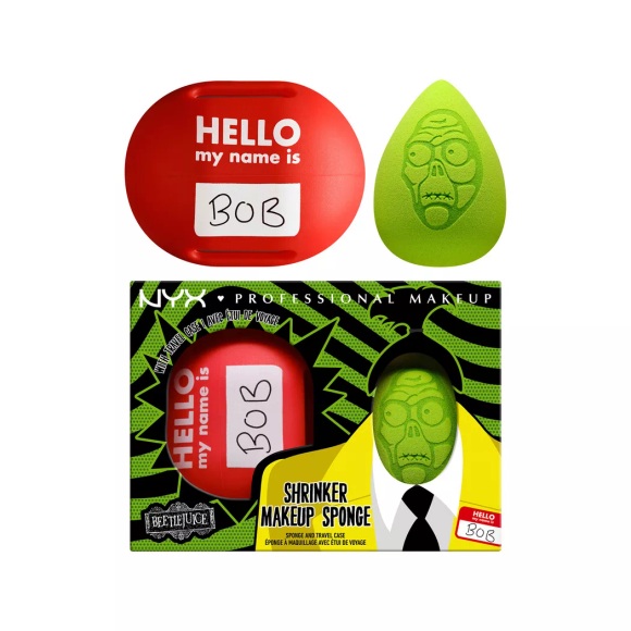 NYX-PROFESSIONAL-MAKEUP - Beetlejuice Beauty Blender Make-up Schwamm & Reise-Etui, 1 pezzo
