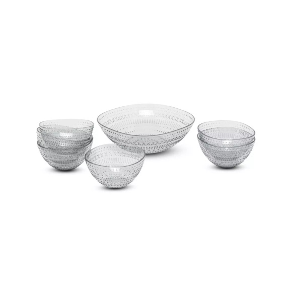 Manor - Salatschüssel Set 7tlg, Set, Transparent