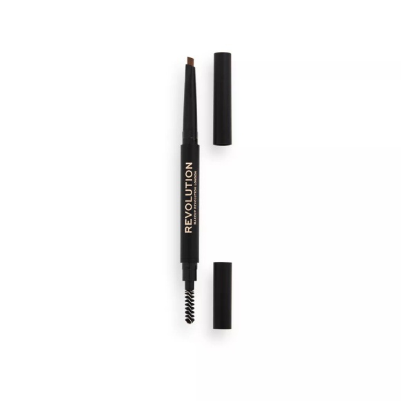 Revolution - Pencil, Duo Brow Definer 1 pezzo, Hellbraun
