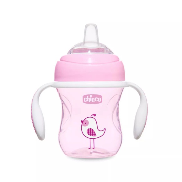 chicco Transition Schnabeltasse rosa 4M+ 200ml - rosa/pink - Gr.125ml-250ml