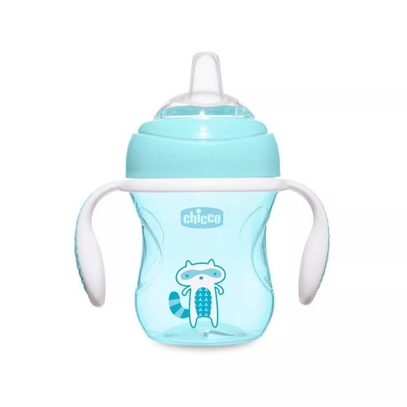 chicco Transition Schnabeltasse blau 4M+ 200ml - Gr.125ml-250ml