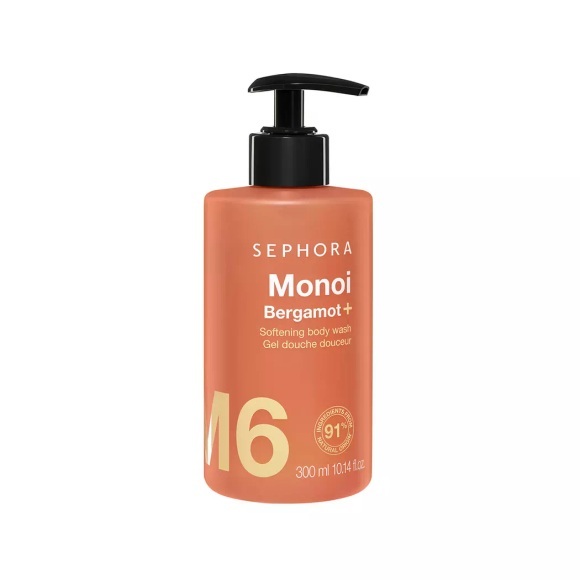 SEPHORA - Sanftes Duschgel - Reinigend und feuchtigkeitsspendend, 300 ml, Monoi + Bergamot