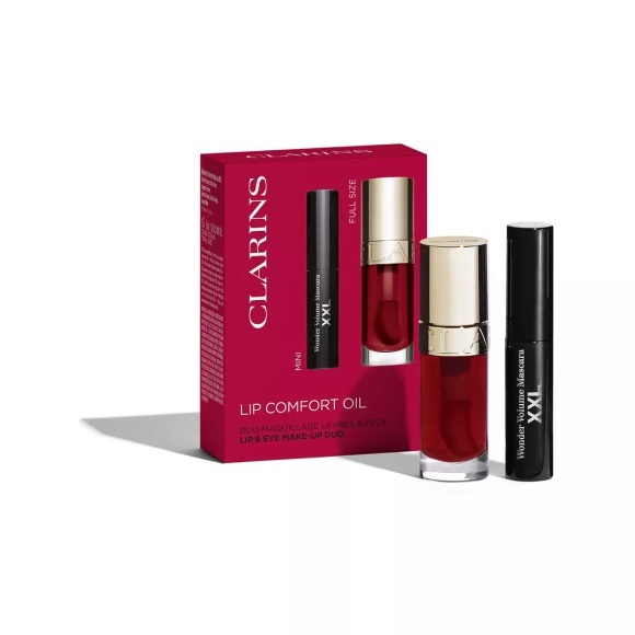 Clarins - Cherry & Volume Set ? Lippenöl + Mascara, Set