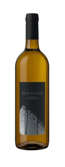 Confidences, assemblage de cépages blancs, Chasselas-Sauvignon gris