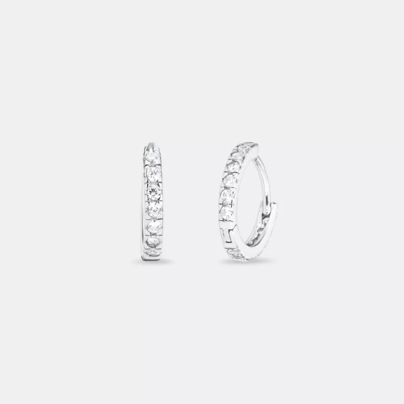 Amor S Ohrschmuck Creolen Damen Silber ONE SIZE
