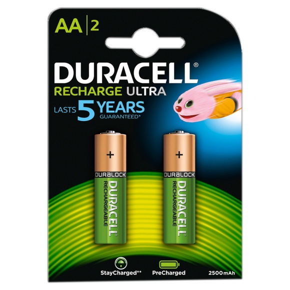 Duracell Aufladbare Batterien, 2 Stück Aa(Hr6)