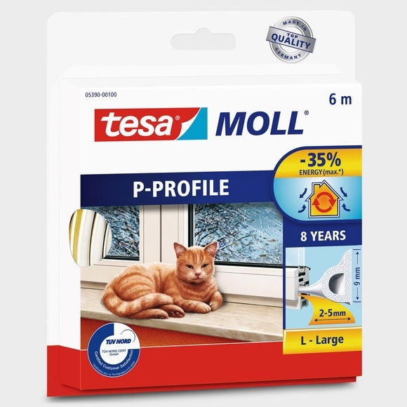 tesa Fenster- und Türdichtung 6M:9Mm