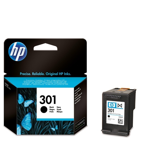 HP Original Tintenpatrone CH561EE (No.301), black