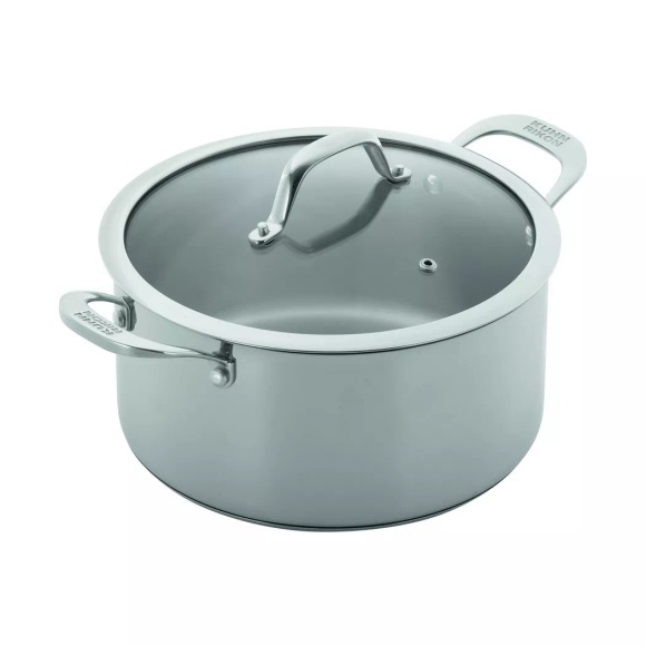 KUHN RIKON - Kochtopf ALLROUND - Edelstahl - hellgrau - 12 cm