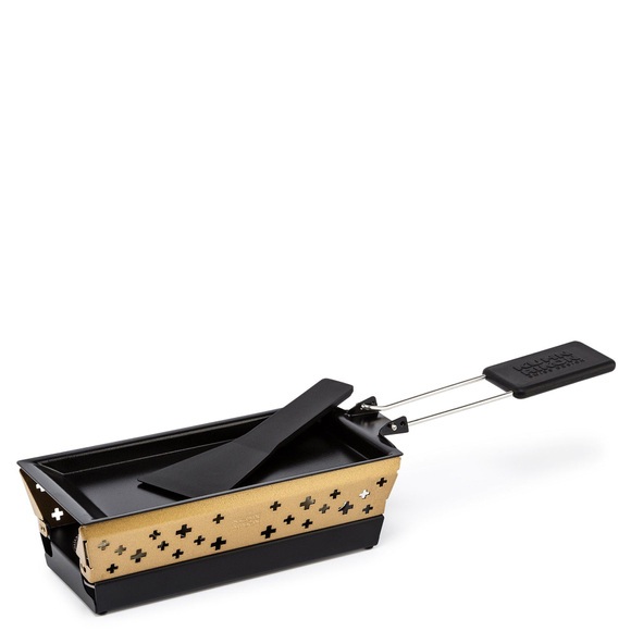 KUHN RIKON SWISS DESIGN - Raclette-Set CANDLE LIGHT - gold - 9cm/19.5cm