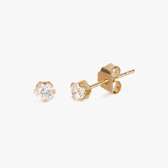 L' Atelier Gold 18 Karat by Manor Ohrstecker mit Stein ONE Size