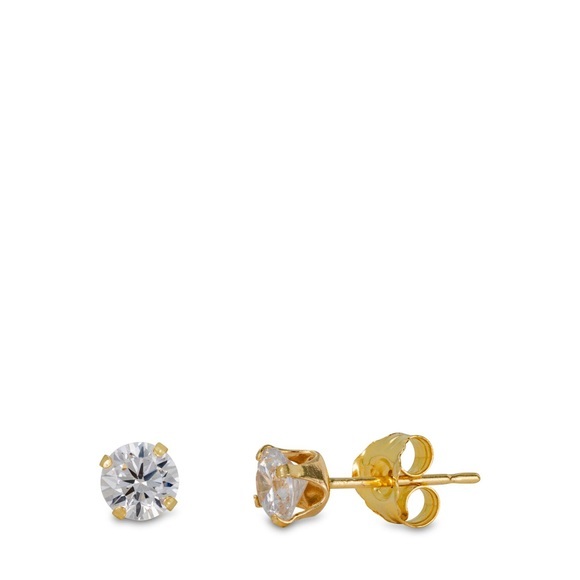 L' Atelier Gold 18 Karat by Manor Ohrstecker Mit Stein Damen Gelbgold ONE SIZE