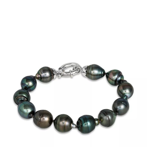 Bracelet Perlen Tahi Damen Gelbgold 20cm