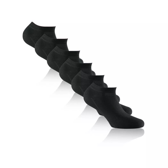 Rohner - Triopack, knöchellange Socken, für Herren, Black, Größe 43-46