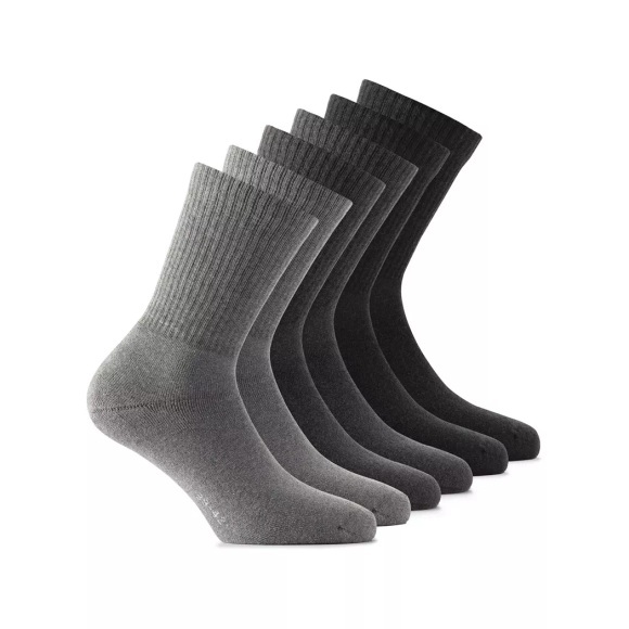 Rohner Sport 3er Pack Socke (Größe 42, 43, 44, Grau)