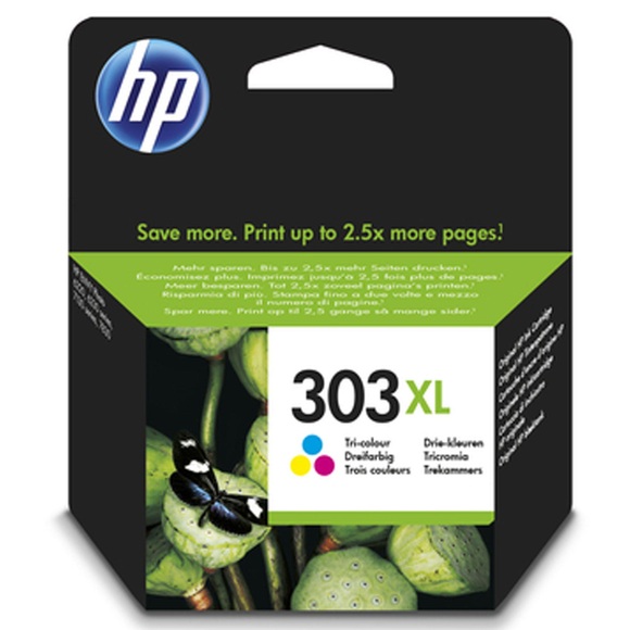 HP 303XL Cyan/Magenta/Gelb Original Druckerpatrone mit hoher Reichweite