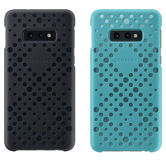 2er Set Samsung Galaxy S10e Pattern Cover Hülle Hardcase Schwarz / Grün (EF-XG970CBEGWW)