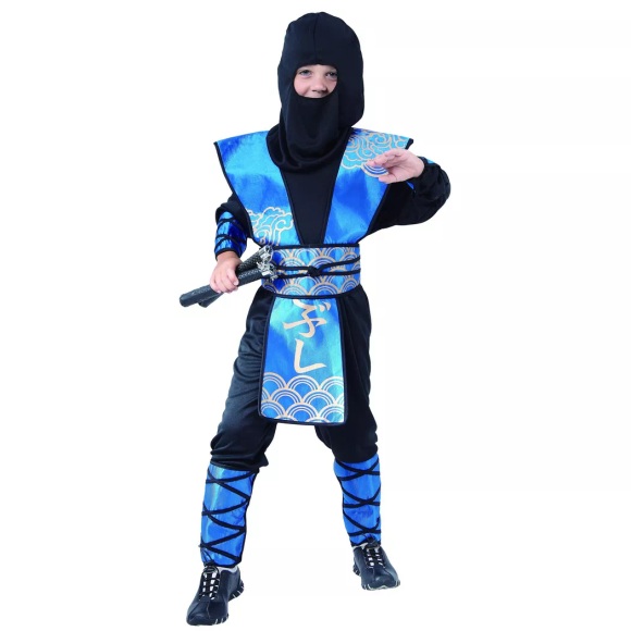 Jungenkostüm Ninja L