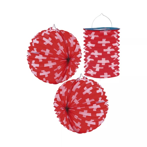 Schweizer Lampion-Set