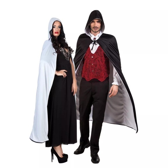 Boland Erwachsenen-Umhang Twilight schwarz/weiss ONE Size