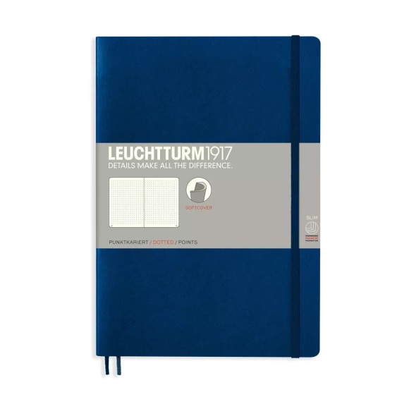 Leuchtturm Notizbuch B5, Uni, Marine