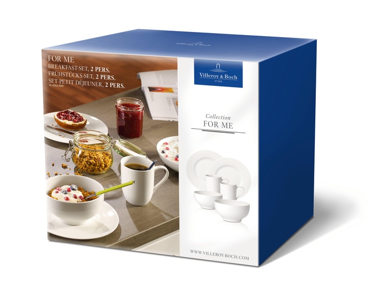 Villeroy & Boch For Me, Frühstücks-Set, 2 Personen