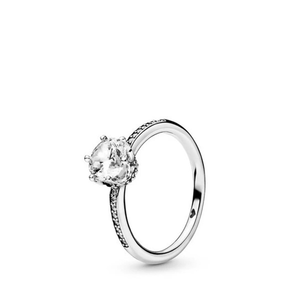 Pandora Clear Sparkling Crown Ring Damen