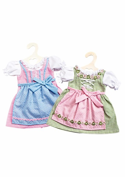 Heless Dirndl Für Puppe, Zufallsmodell Unisex Multicolor 28-33cm