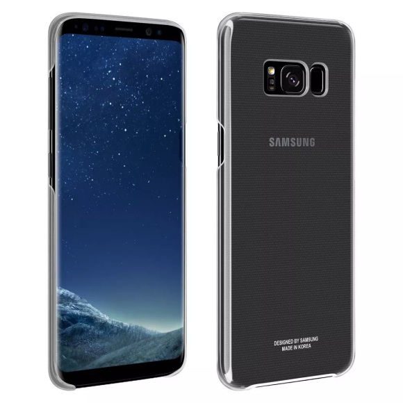 Samsung Galaxy S8 Plus Clear Cover Hülle Transparent / Silber (EF-QG955CSEGWW)