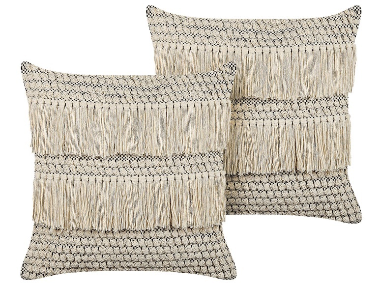 Kissen 2er Set aus Baumwolle Boho IRESINE Kissen 2er Set aus Baumwolle Boho IRESINE