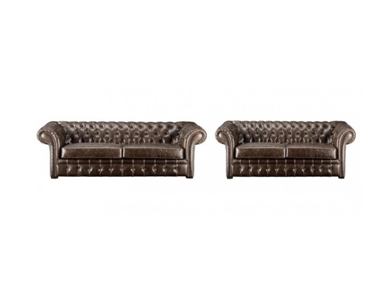 Chesterfield Garnitur 3+2 CLOTAIRE Vintage Leder Chesterfield Garnitur 3+2 CLOTAIRE Vintage Leder