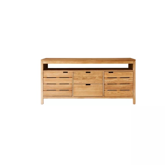 Waschtischunterschrank aus massiver Eiche 165 cm Serena Waschtischunterschrank aus massiver Eiche 165 cm Serena