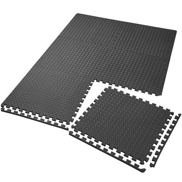 Bodenschutzmatte 6-tlg. Unisex Schwarz ONE SIZE