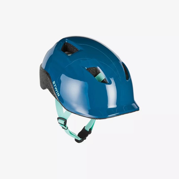 Fahrradhelm 500 Kinder Unisex Mittelblau XS